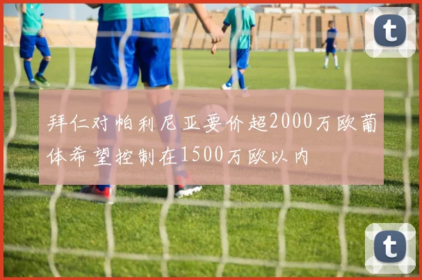拜仁对帕利尼亚要价超2000万欧葡体希望控制在1500万欧以内